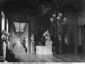 Comédie Française, vue du foyer, avant 1902 - Adolphe Giraudon